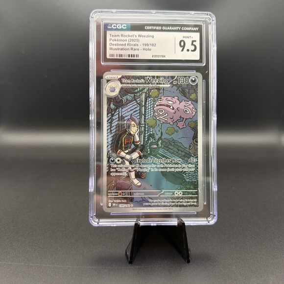 Other - Pokemon Destined Rivals Team Rocket's Weezing - 199/182 Graded CGC MINT 9.5